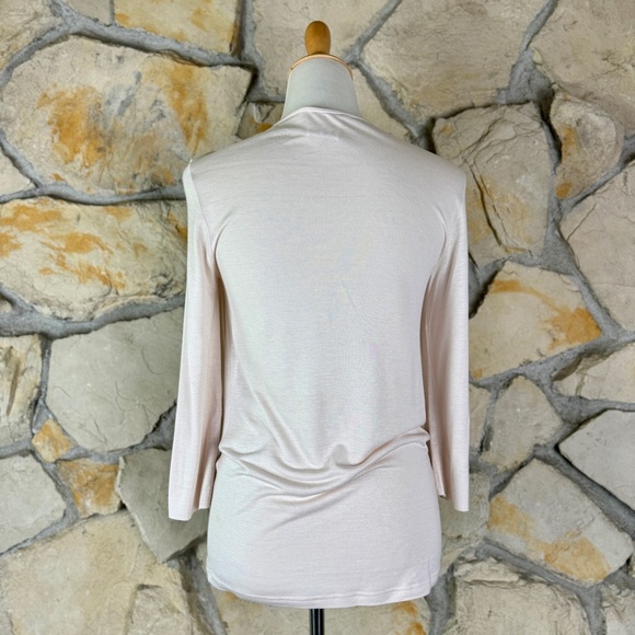 Givenchy Drape Neck Knit Top Palest Pink | M - Picture 4 of 5